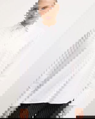 Barbour cămașă din bumbac FREYA culoarea alb, cu guler clasic, regular, LSH1699