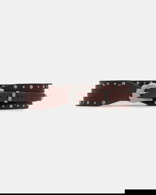 Hoss Intropia curea de piele culoarea maro, 5022314