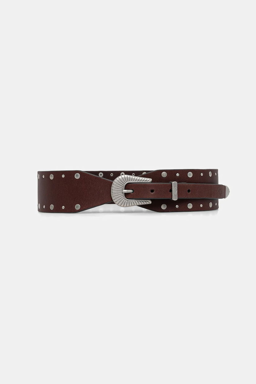 Hoss Intropia curea de piele culoarea maro, 5022314