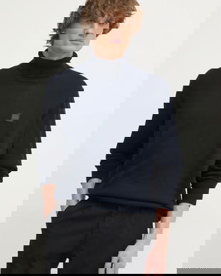 Boss Orange pulover din amestec de casmir culoarea bej, light, cu guler, 50527573