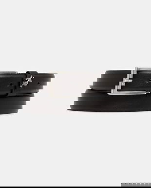 U.S. Polo Assn. curea de piele Hitchcock culoarea negru, AIUH32375MHN