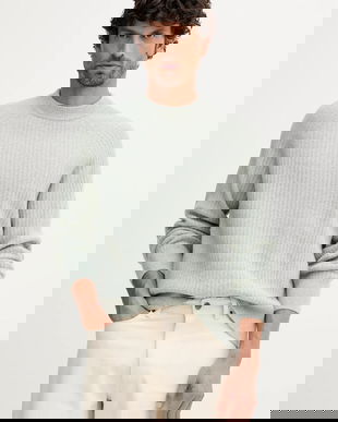 BOSS Orange pulover de lână culoarea verde, 50548674