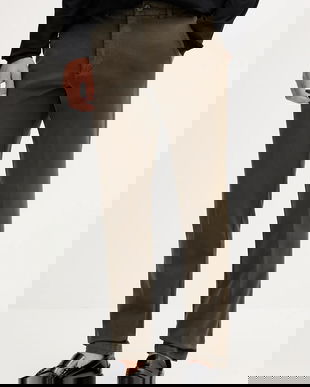 BOSS pantaloni bărbați, culoarea verde, slim 50543312