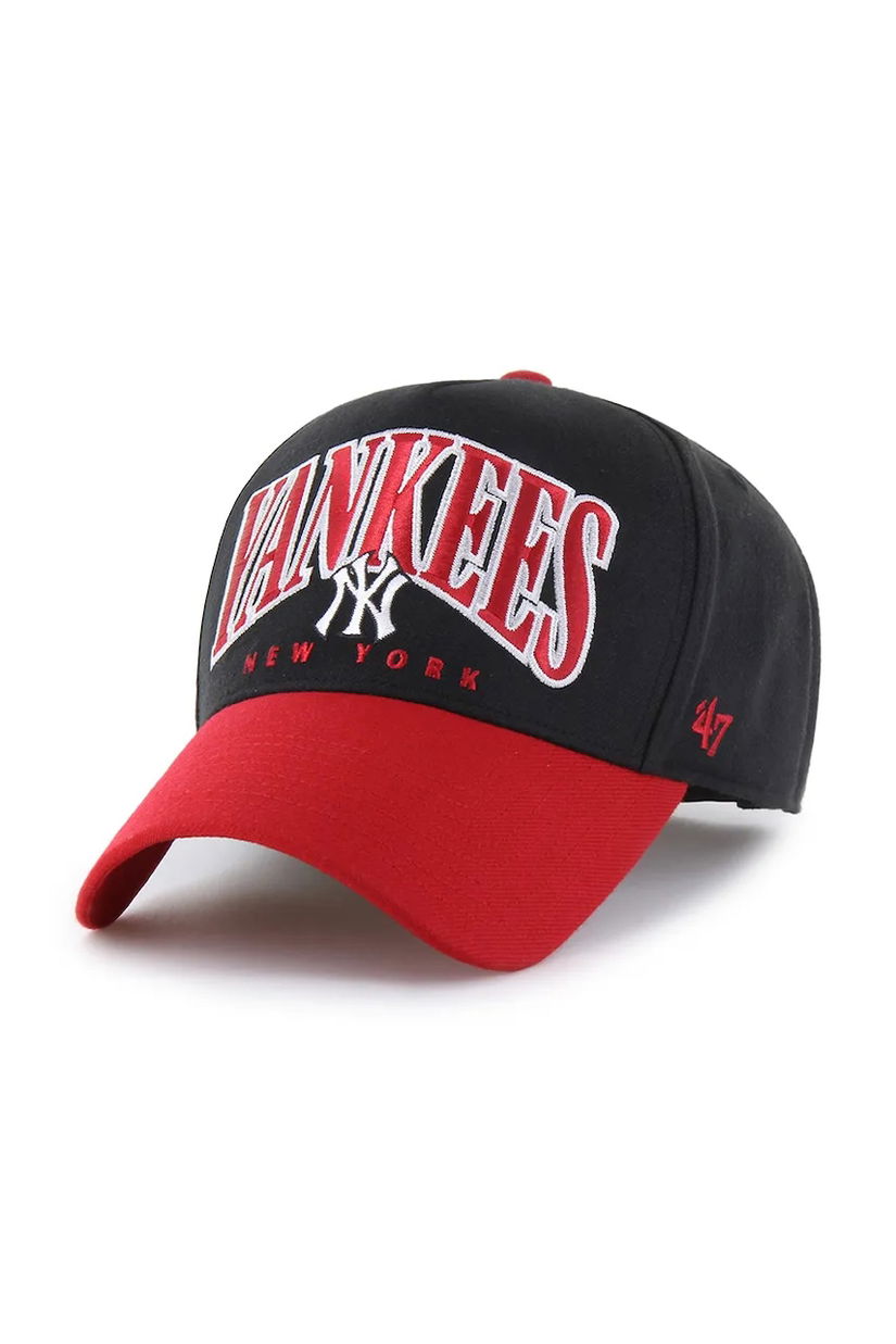 47 brand șapcă de baseball din amestec de lână MLB New York Yankees culoare neagră B-DRIBL17WBP-BK