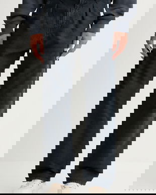 G-Star pantaloni de bumbac bărbați, bleumarin, drepți D26126.D752