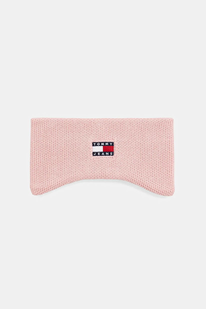Tommy Jeans bentiță de păr din bumbac culoare roz AW0AW17898