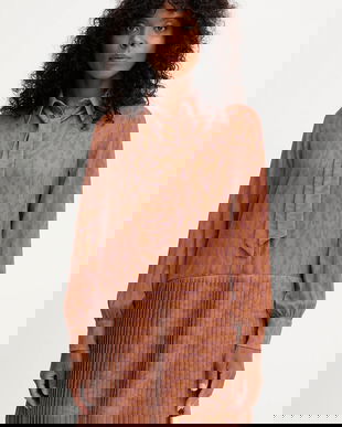 Silvian Heach rochie BENYE culoarea maro, mini, drept, GPA25467VE