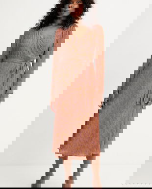 Silvian Heach rochie HARGA culoarea maro, midi, evazați, GPA25415VE