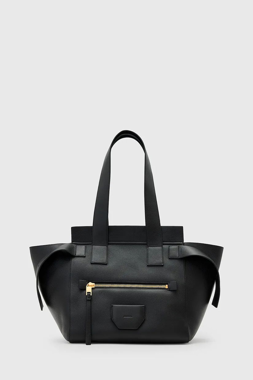 AllSaints poșetă de piele PEREZ culoarea negru, W392XD