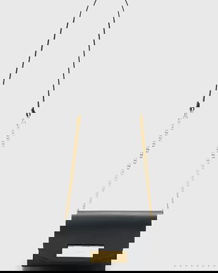 AllSaints poșetă de piele ETTA culoarea negru, W339XD