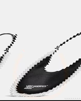 Karl Lagerfeld Jeans poșetă culoarea negru, A4W30229