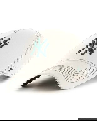 47 brand șapcă de baseball din bumbac MLB New York Yankees culoarea bej, B-CONDT17GWS-BN