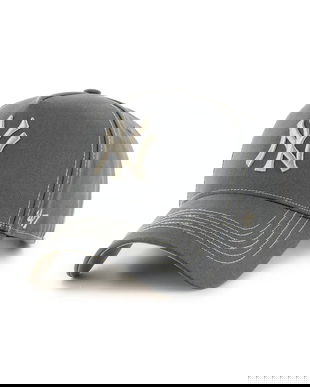 47 brand șapcă de baseball din bumbac MLB New York Yankees culoarea gri, B-CONDT17GWS-CC