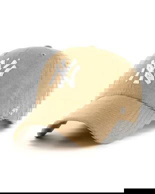 47 brand șapcă de baseball din bumbac MLB New York Yankees culoarea verde, B-BPSDE17USS-KH