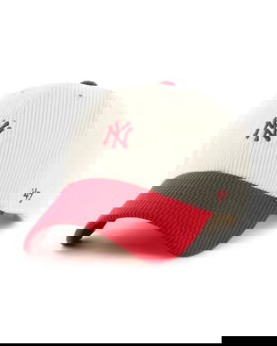 47 brand șapcă de baseball din bumbac MLB New York Yankees culoarea bej, B-TCBRT17EWS-NTB