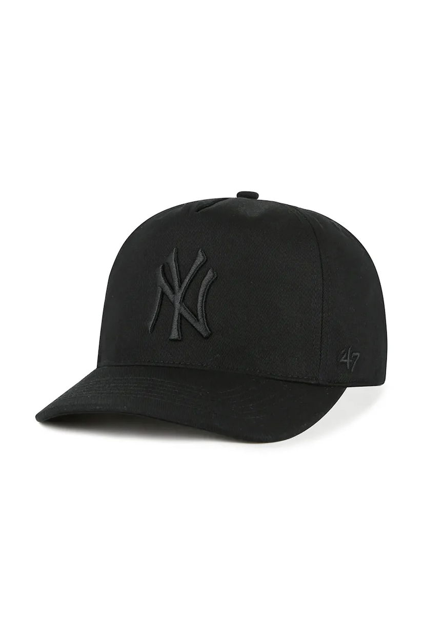 47 brand șapcă de baseball din bumbac MLB New York Yankees culoarea negru, B-FHTCH17GWP-BKB
