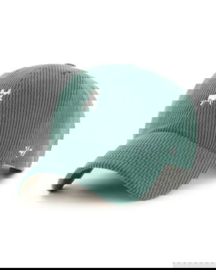 47 brand pălărie din velur Dog Cord Base Runner culoarea verde, XXD-THCBR16EWS-DG