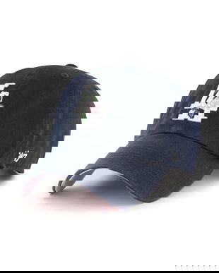 47 brand șapcă de baseball din bumbac MLB Los Angeles Dodgers culoarea bleumarin, B-THRNC12GWS-NY