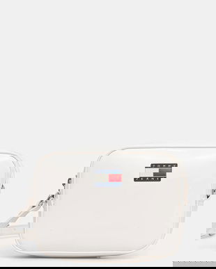 Tommy Jeans poșetă culoarea alb, AW0AW17864