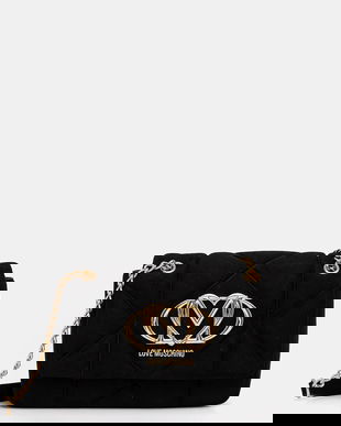 Love Moschino poșetă culoarea negru, JC4314PP0NKE0000