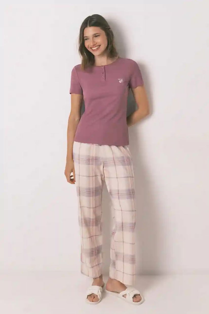women'secret pijama culoarea violet, 3592426