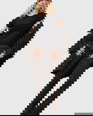 AllSaints jeans HALDAN medium waist, W019ED