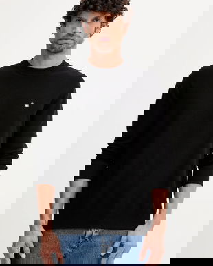 United Colors of Benetton pulover culoarea negru, 1V4KU10AF