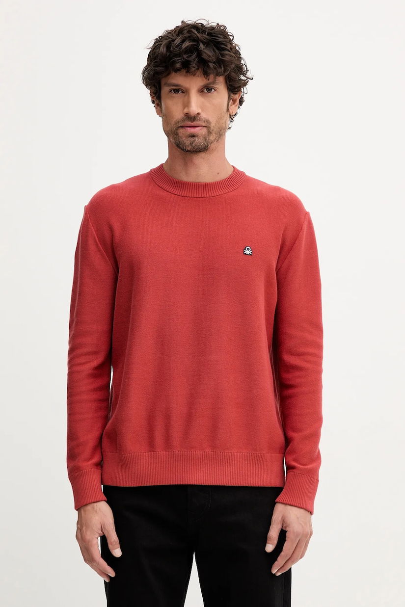 United Colors of Benetton pulover culoarea roșu, 1V4KU10AF