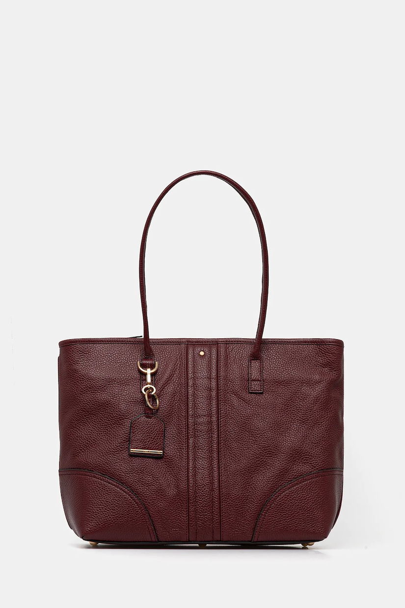 Geox poșetă de piele MIEREILLE culoarea bordo, D56ZPA 00046