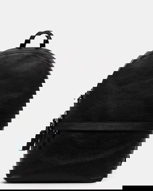 Coccinelle ghiozdan de piele culoarea negru, mare, E1.MUK.84.07.01