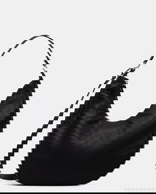 Marc O'Polo poșetă de piele culoarea negru, 50812201101138