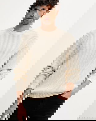 Pepe Jeans pulover de bumbac culoarea bej, călduros, PM7000022