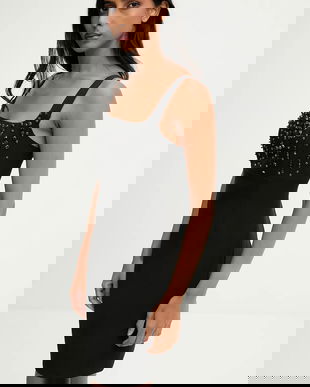 Answear.LAB rochie culoarea negru, mini, mulata