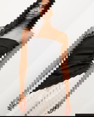 Answear.LAB bluza culoarea negru, neted