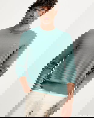 BOSS Orange pulover din amestec de lână culoarea bleumarin, light, 50527583