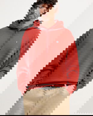 United Colors of Benetton hanorac de bumbac culoarea negru, cu glugă, uni, 342ZU201K