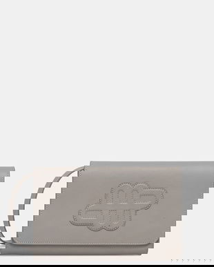 MUNTHE geantă de piele FONCHO culoarea gri, 251192325153