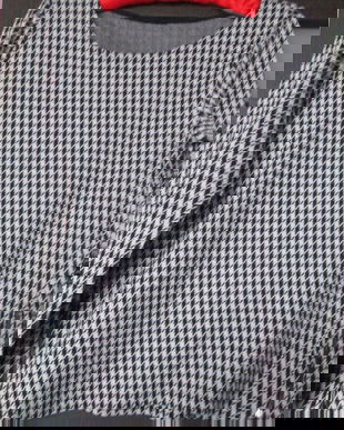 bluza alb/negru dame M