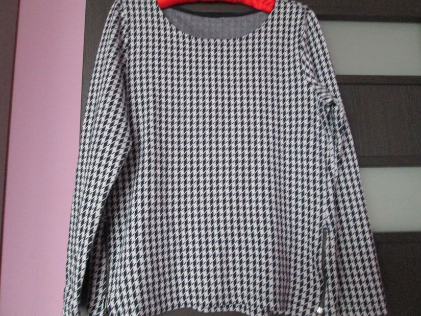 bluza alb/negru dame M