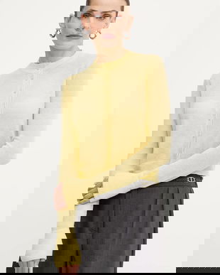 MAX&Co. cardigan de lână culoarea galben, light, 2526346033200