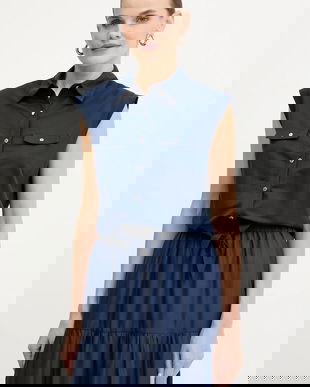 Morgan cămașă culoarea galben, cu guler clasic, regular, DAROD