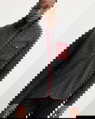 Fjallraven hanorac fleece Vardag Pile Fleece M culoarea gri, neted, F84158.030.352