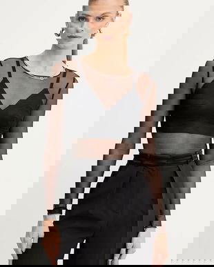 Elisabetta Franchi body culoarea negru, uni, BO01457E2