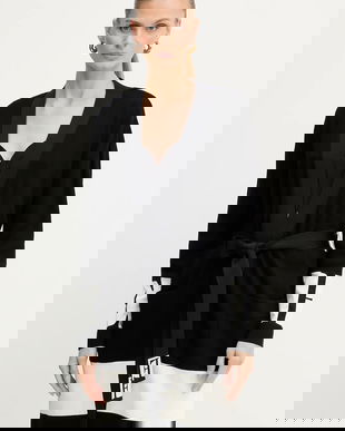 Elisabetta Franchi cardigan culoarea negru, light, MK02S56E2