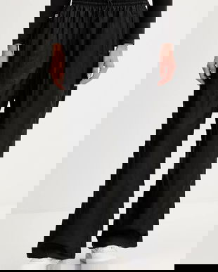 Puma pantaloni de trening PUMA x ROSÉ culoarea negru, uni, 633796