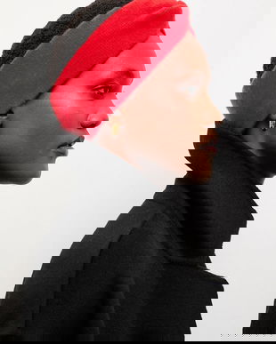 Answear.LAB bentita din lana culoarea rosu