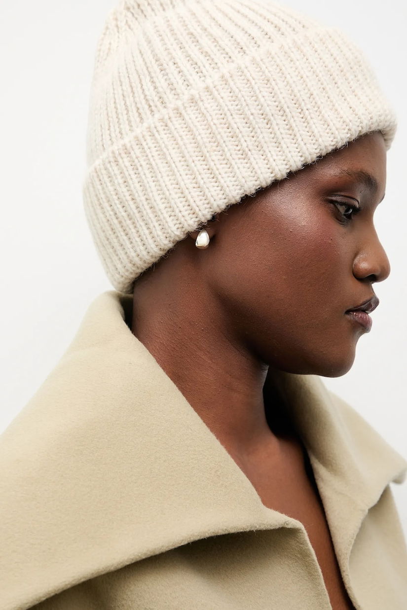 Answear.LAB caciula de lana culoarea bej