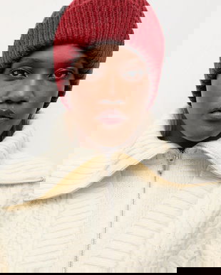 Answear.LAB caciula de lana culoarea rosu