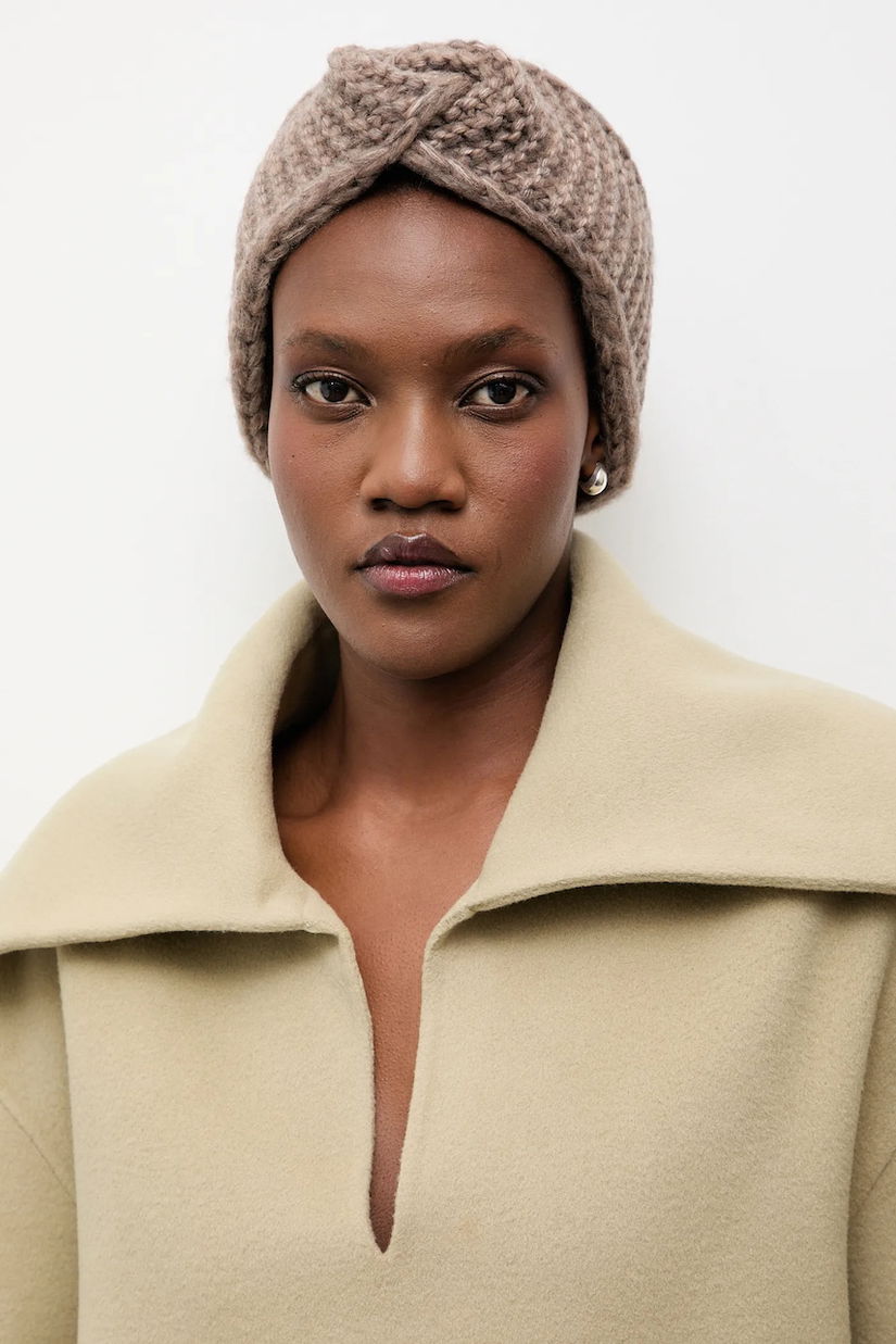 Answear.LAB bentiță de lână culoarea bej