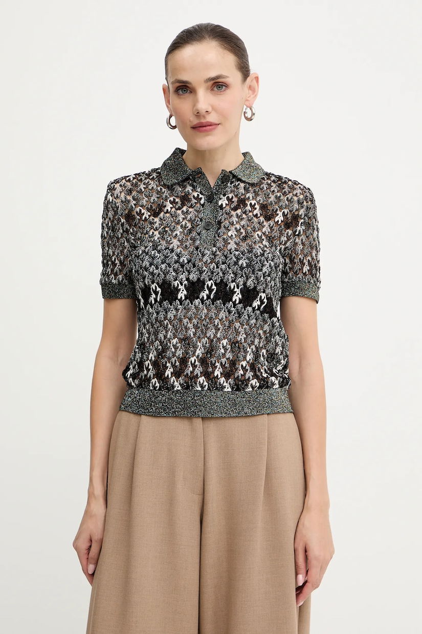 Missoni rochie culoarea negru, midi, drept